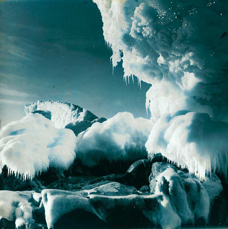Polar Expeditions leading through icy terrain.