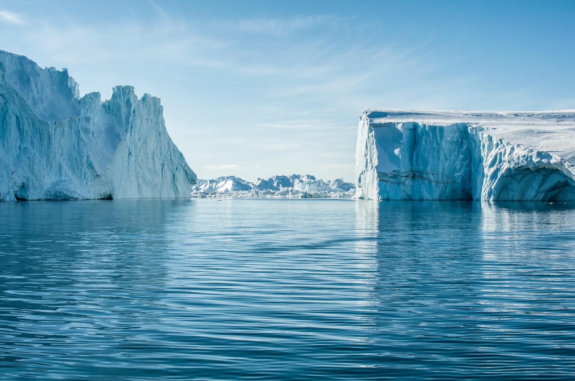 Ice fjord in Greenland