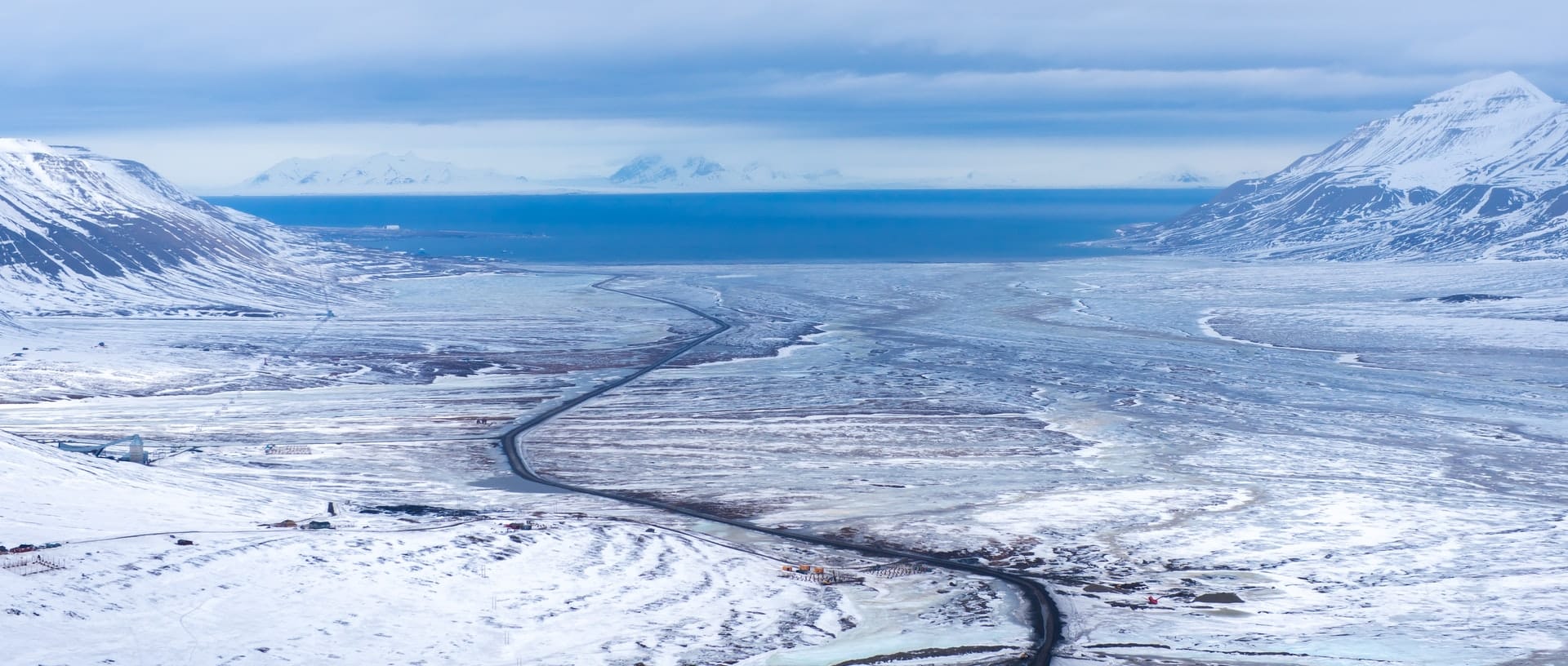 Dog sledding in Svalbard