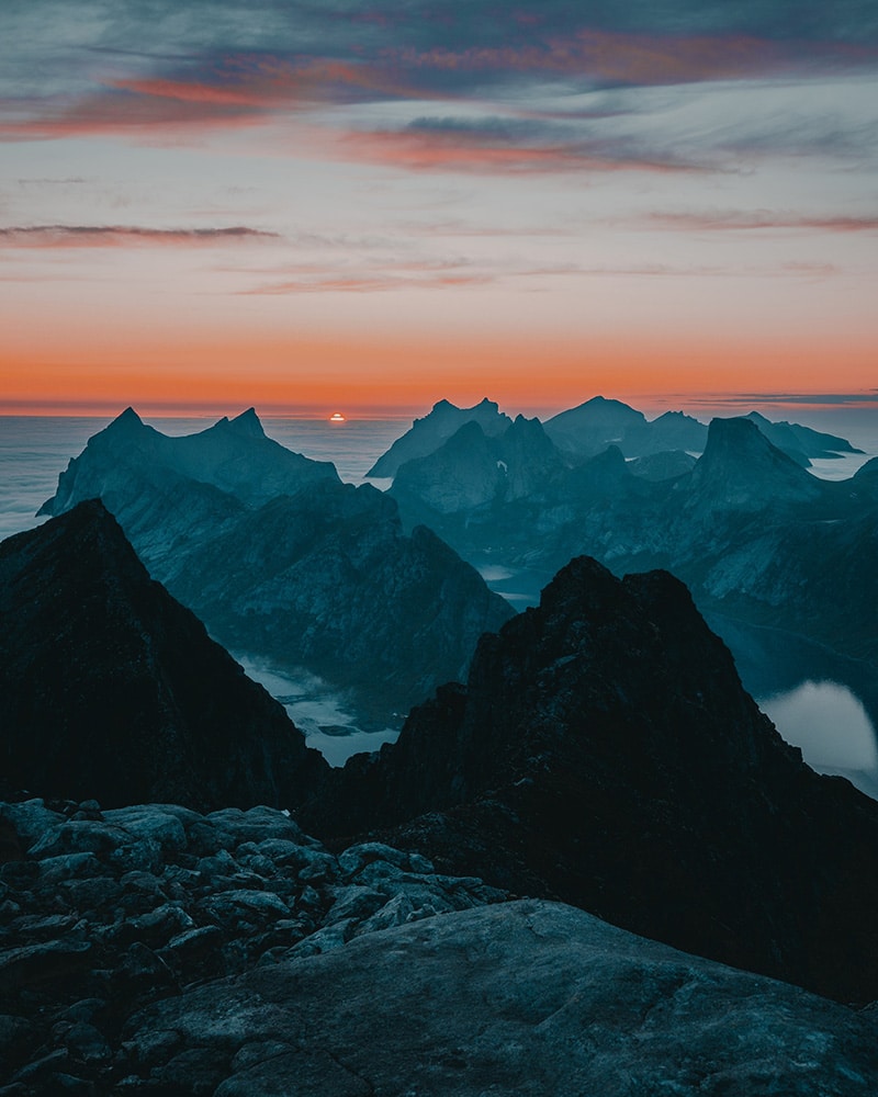 The lofoten islands in Norway