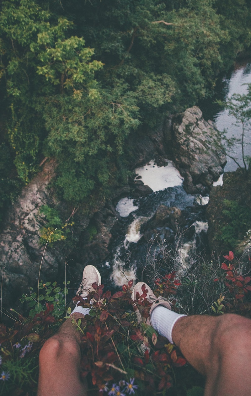 legs and canyon