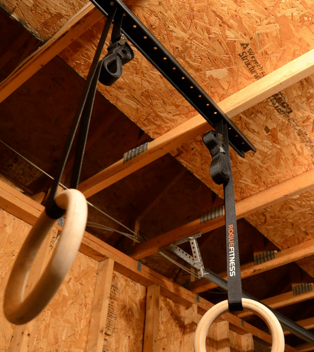 Rogue Ring Hanger in Garage Gym