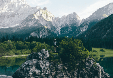 Rewilding quotes woman in nature on rocks