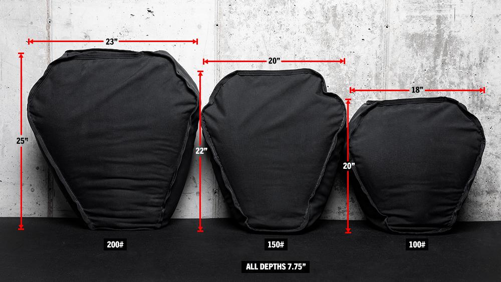 Rogue Husafell Strongman Sandbags in diffenret sizes.