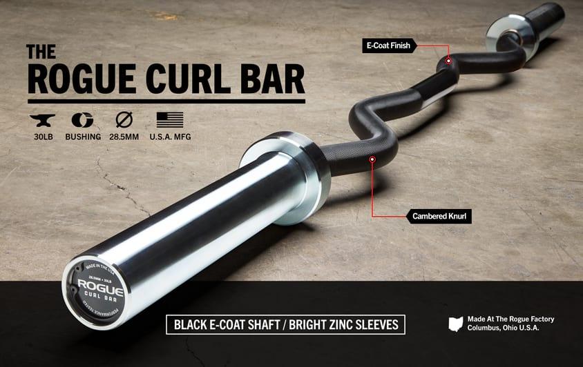Rogue Curl Bar side view with detail