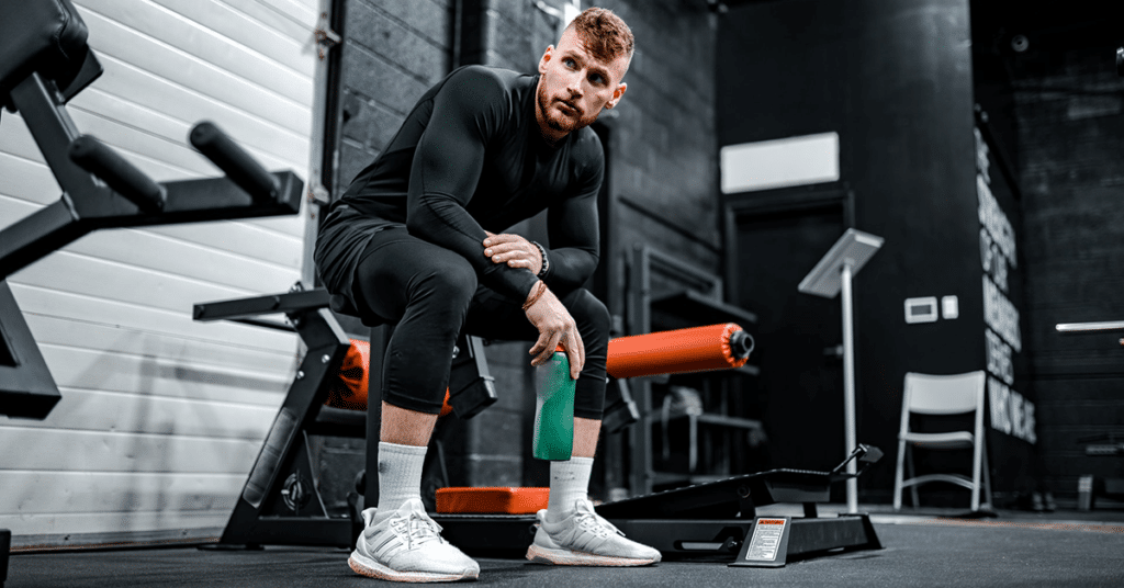 Man-in-Gym-on-Bench