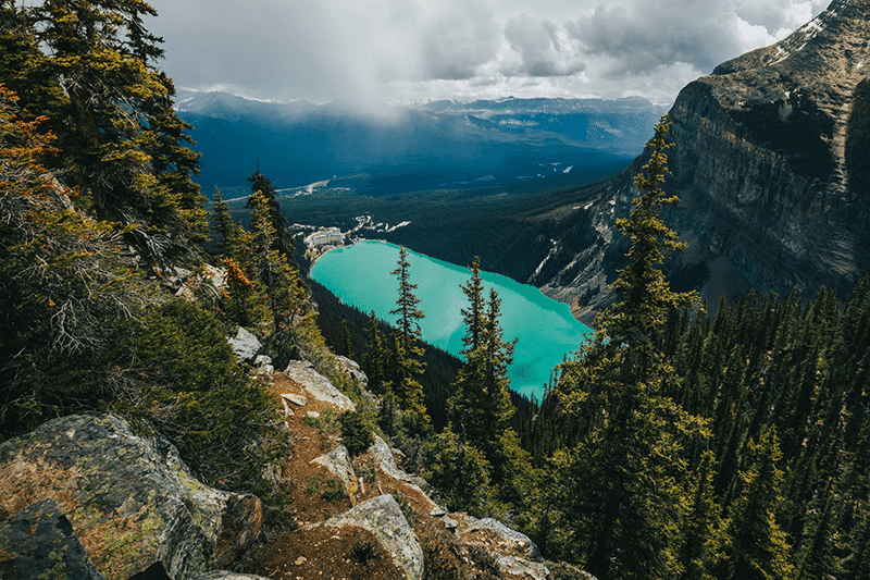 Mountain lake in Canada