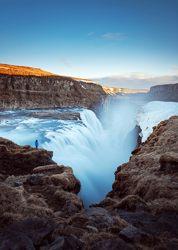 Gullfoss falls places to stay in iceland