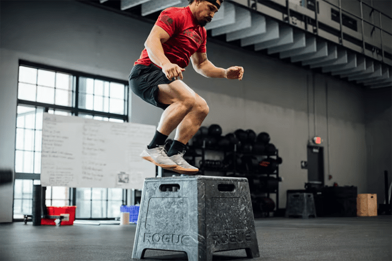 Josh Bridges performing jumps