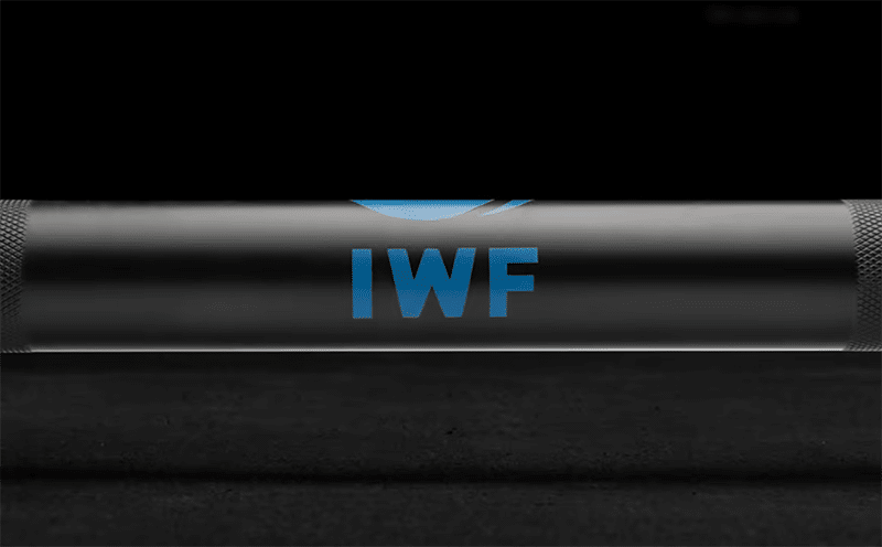 IWF Branding on Rogue Barbell