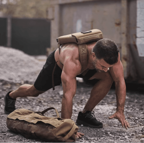 Man working out outside in GORUCK Shoes