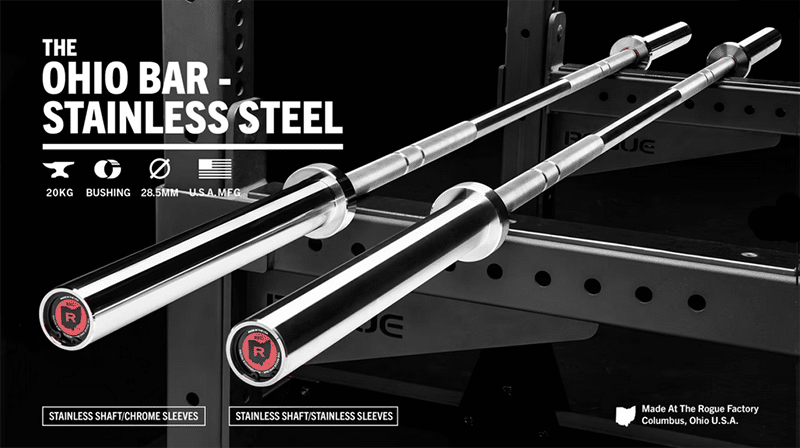 Ohio Stainless steel rogue barbell