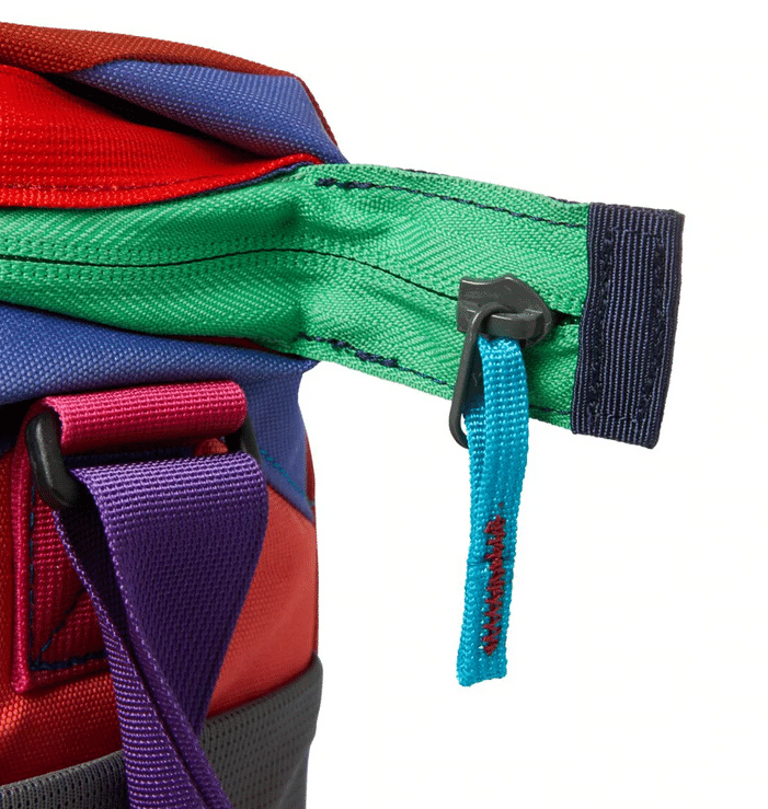 Zip detail for Cotopaxi Backpacks