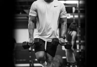Dumbbell-Clean-by-Male-Athlete