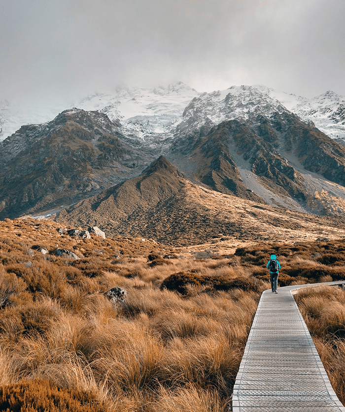 New Zealand Outdoor Clothing Companies person hiking