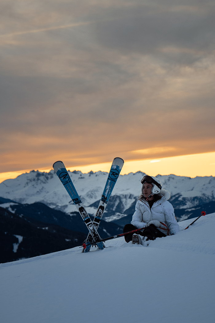 Female french skiier