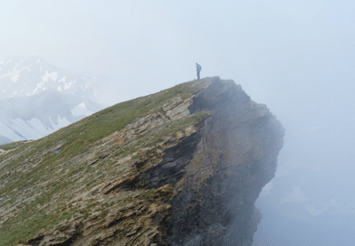 Man-on-Mountain-in-France