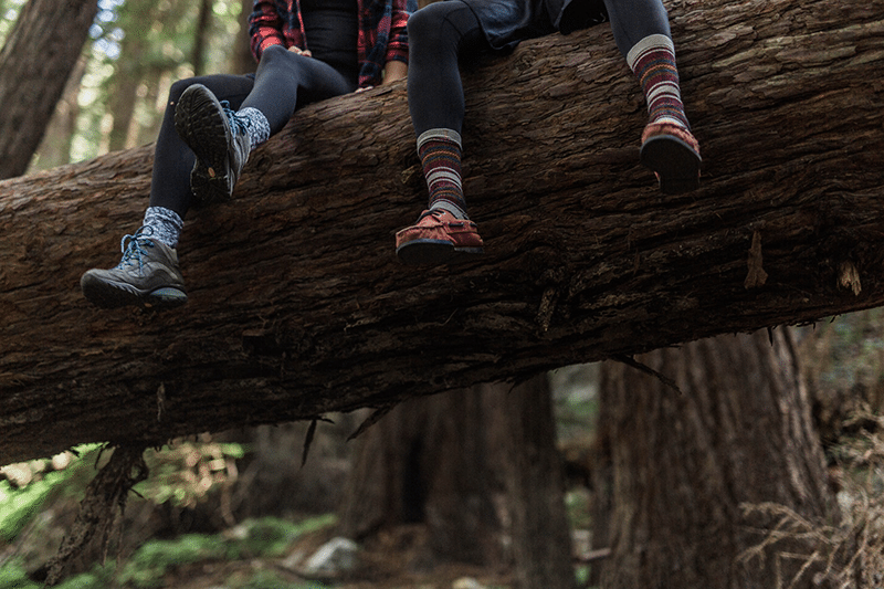 Hiking sock brands on the trail