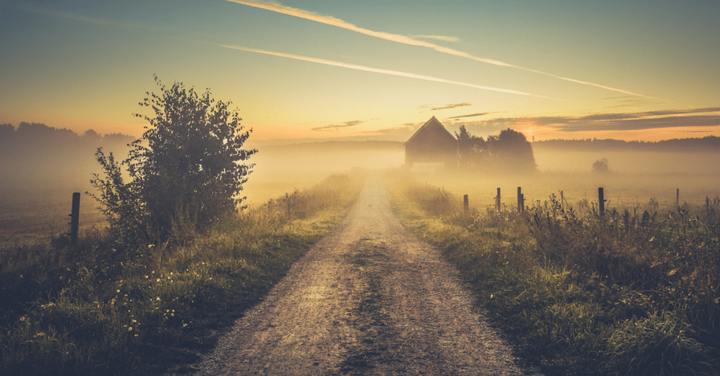 hiking routes in finland with sunrise