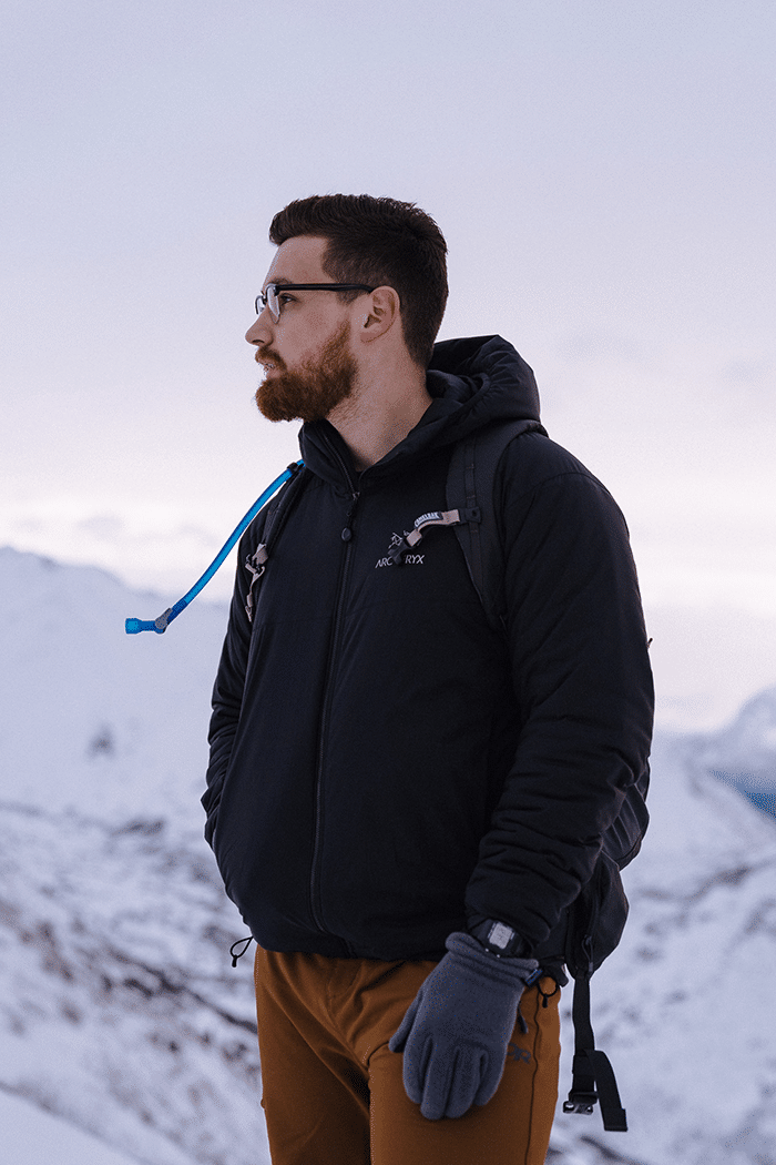 Man with Arcteryx jackets