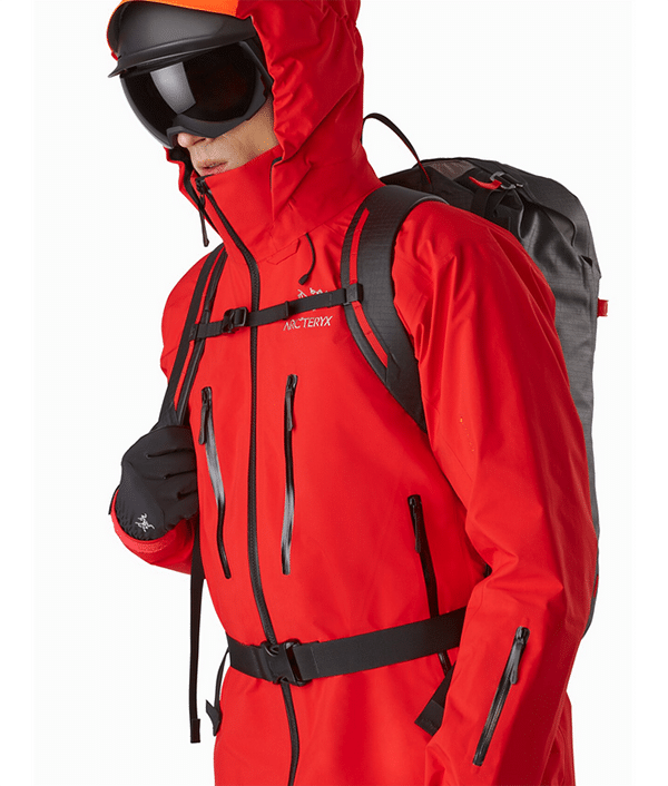 Man wearing Arcteryx Ski Jacket