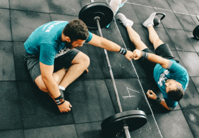 Athletes after a workout