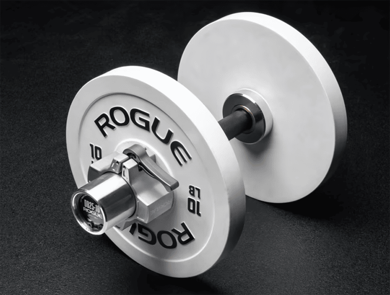 White weights plates for dumbbells