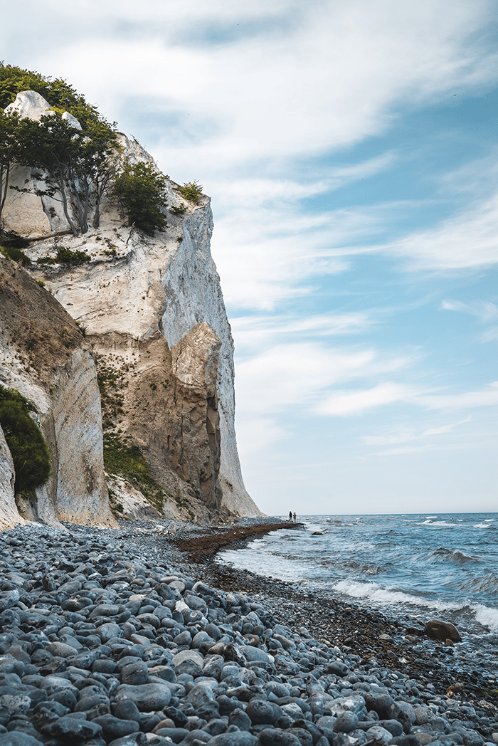 Hiking routes in denmark next to beach