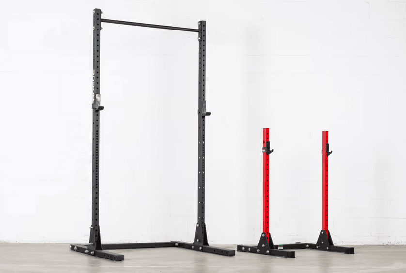 Rogue squat racks together