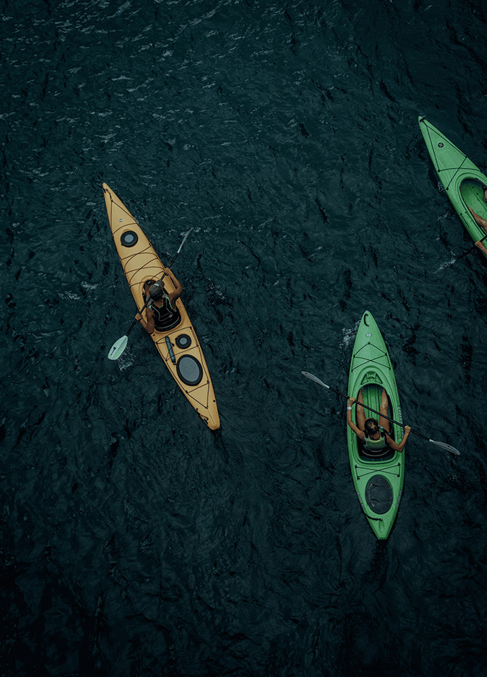 Group on the water.