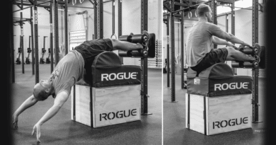Rogue 3x3 Echo GHD with athlete in gym