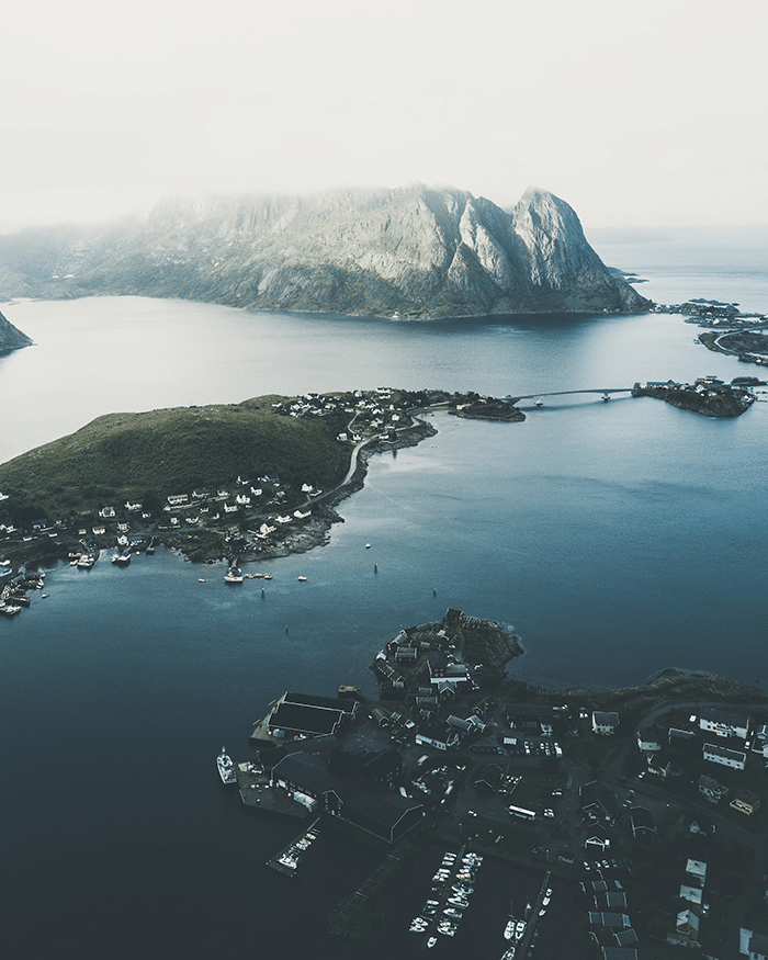 Lofoten Islands and mountains