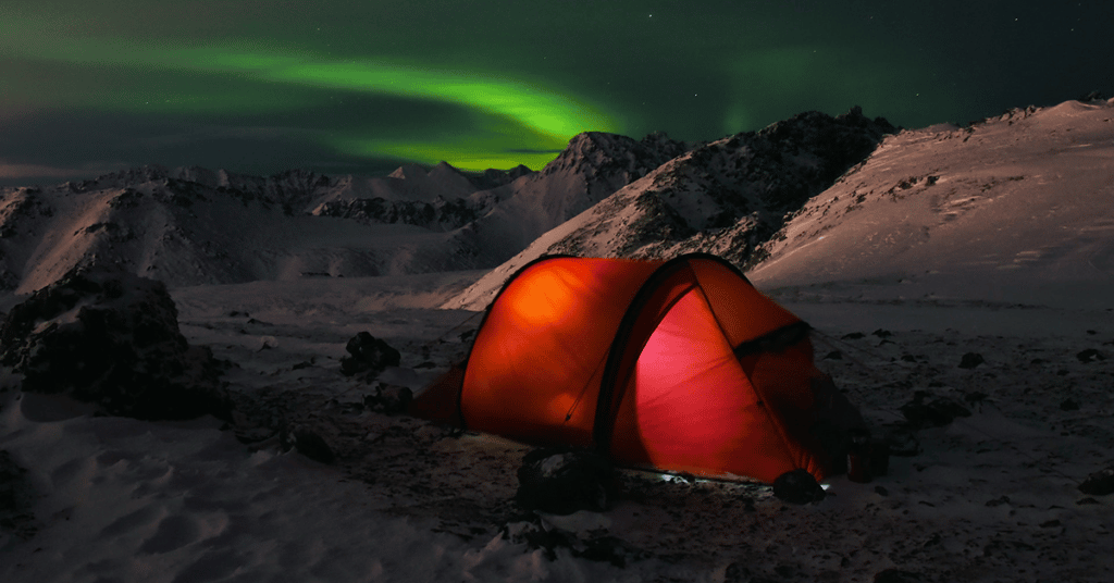 Tent and Northern Lights