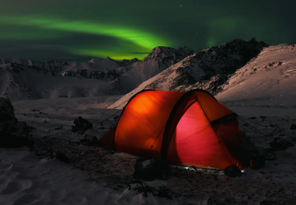 Tent and Northern Lights
