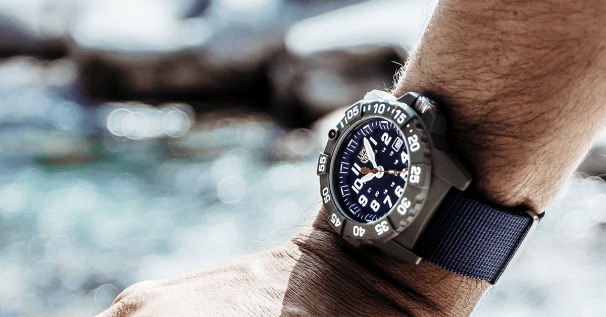 Luminox watches in the outdoors