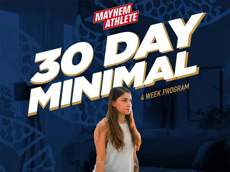 30 day minimal Mayhem Athlete Training Programs