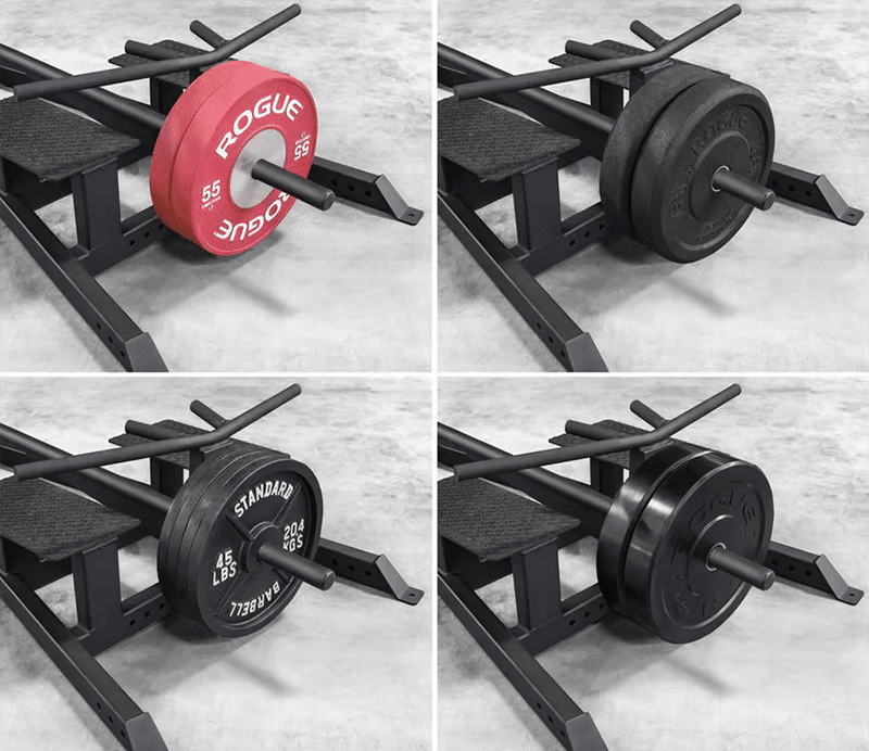 Different weights plates