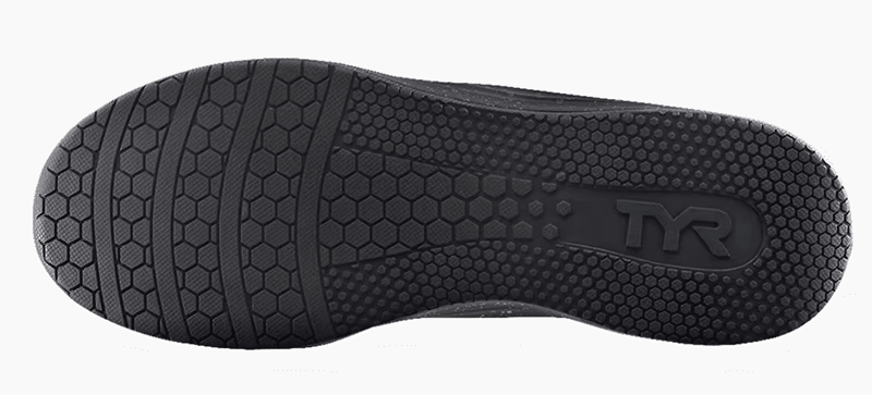 Hard gum sole for cross training