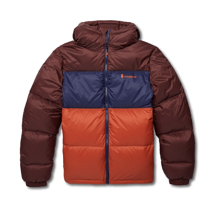 Front view puffer coat