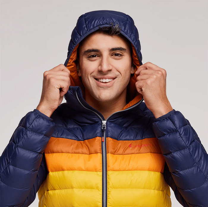 Man in Cotopaxi insulated jackets