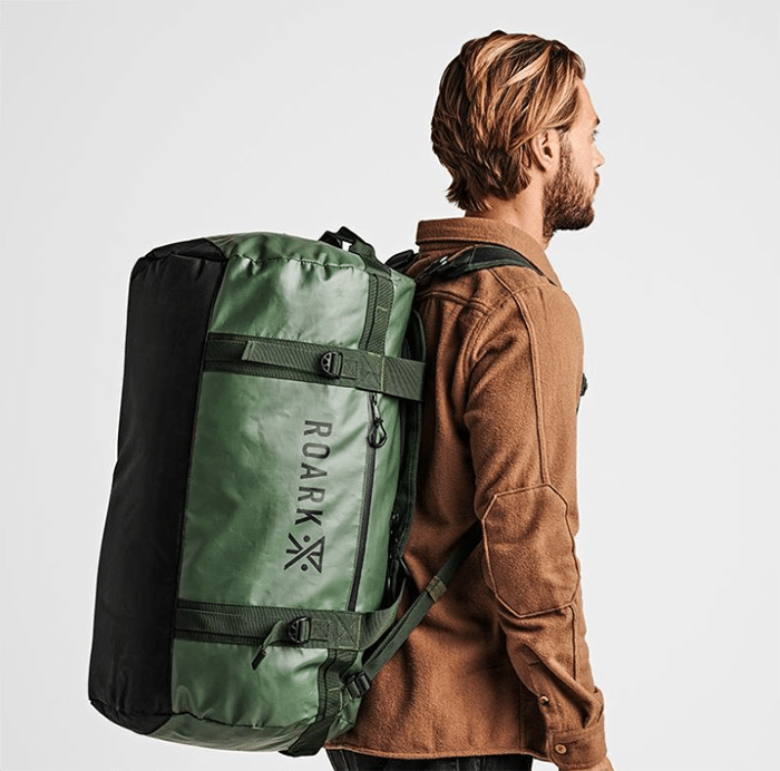 Roark Duffel Bags on the back