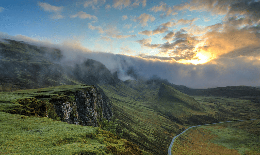 Leave no trace principle in the mountains.