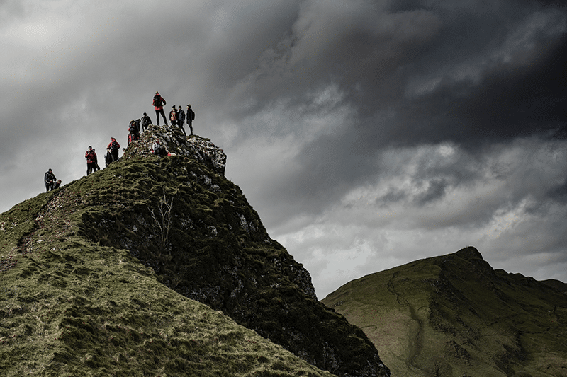 People on the mountain top