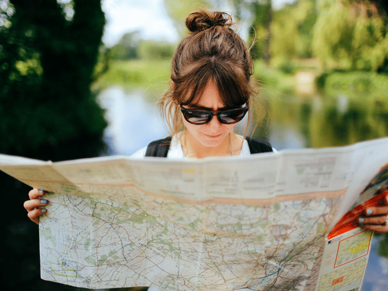 Explorer hiking in the UK