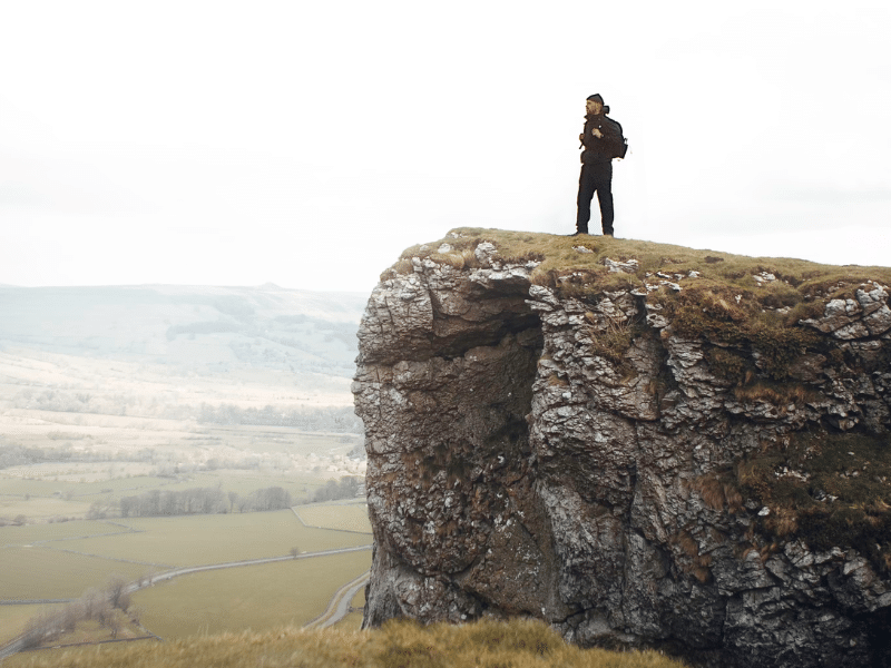 UK hiker enjoys the view