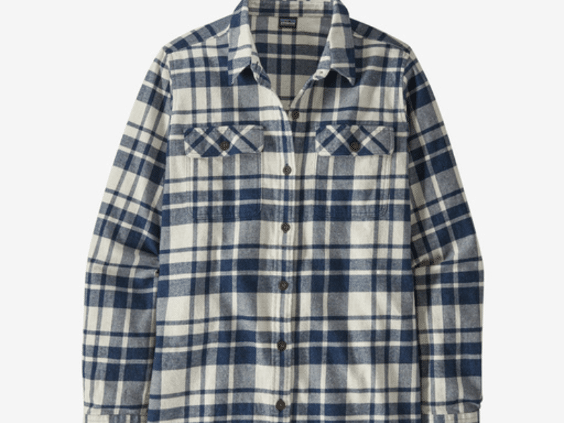 Women's Long-Sleeved Organic Cotton Midweight Fjord Flannel Shirt
