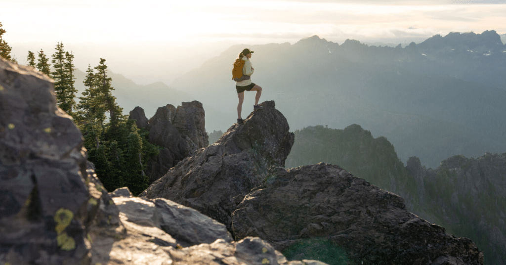 Helly Hansen hiker on mountain