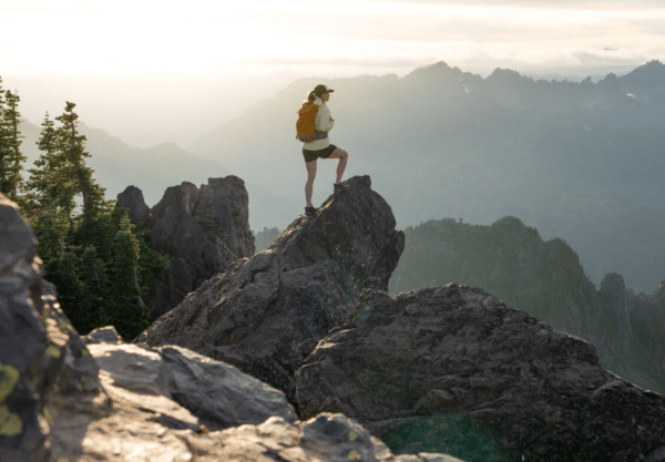 Helly Hansen hiker on mountain