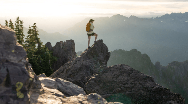 Helly Hansen hiker on mountain