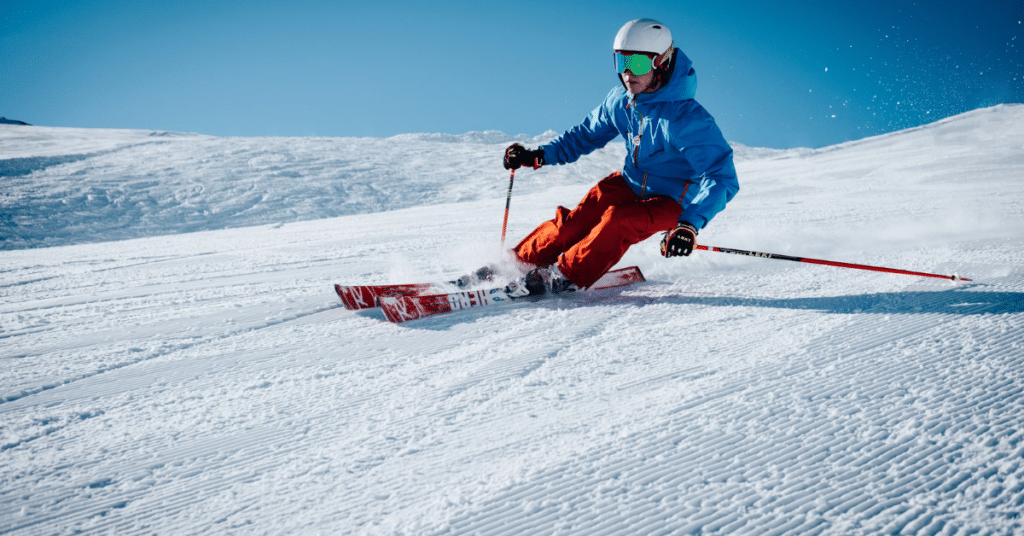 Skiing at Austrian resort